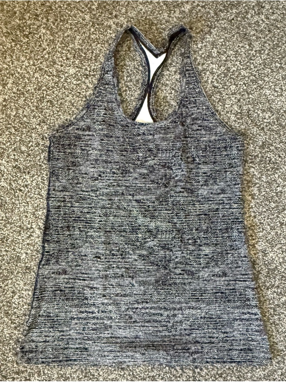 lululemon cool racer back tank top, black and white